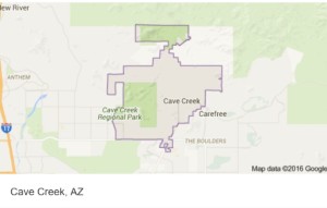 SpaceSolutions Service Area Map of Cave Creek AZ