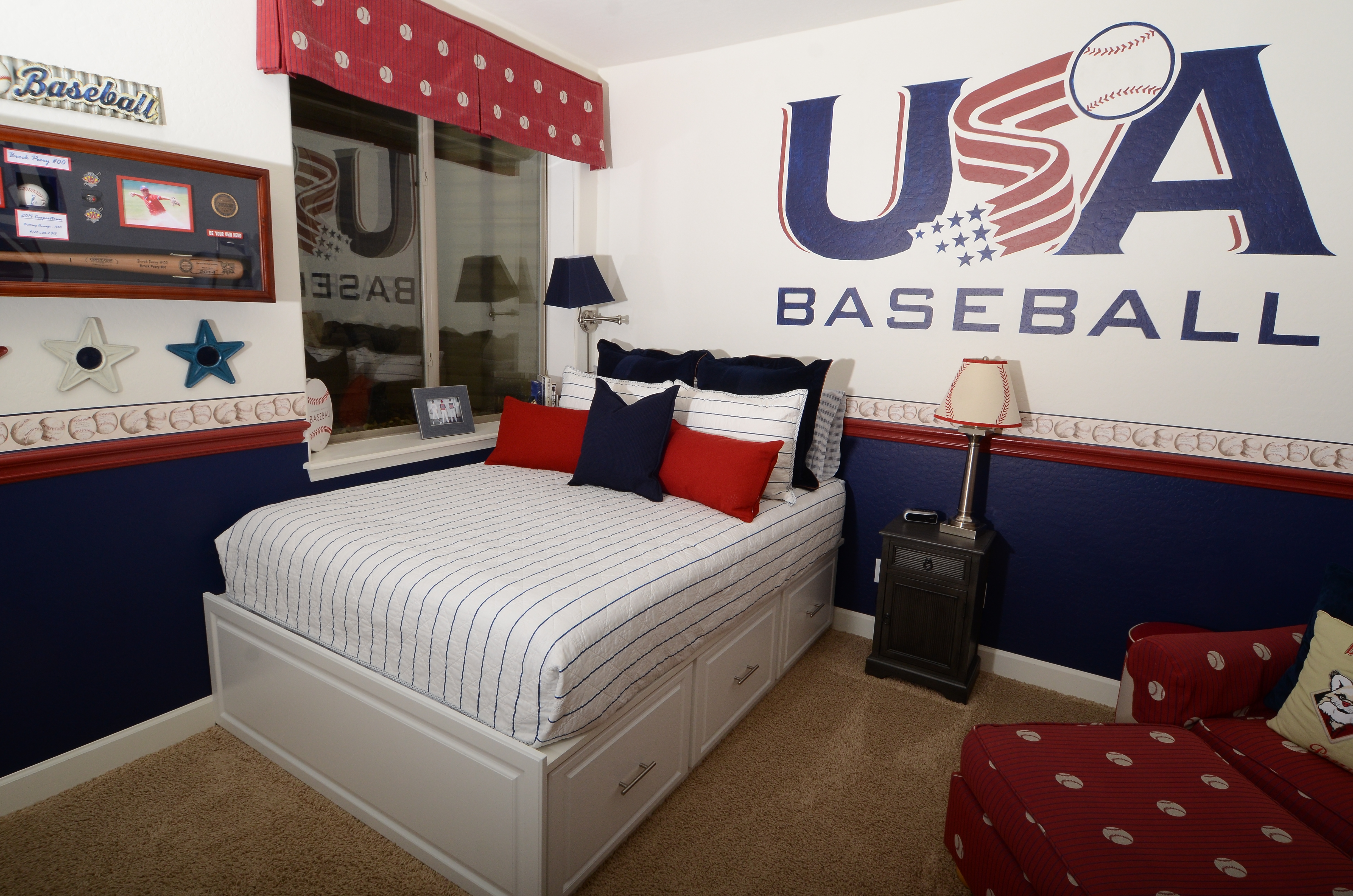 Kid's Room Storage with Platform Bed