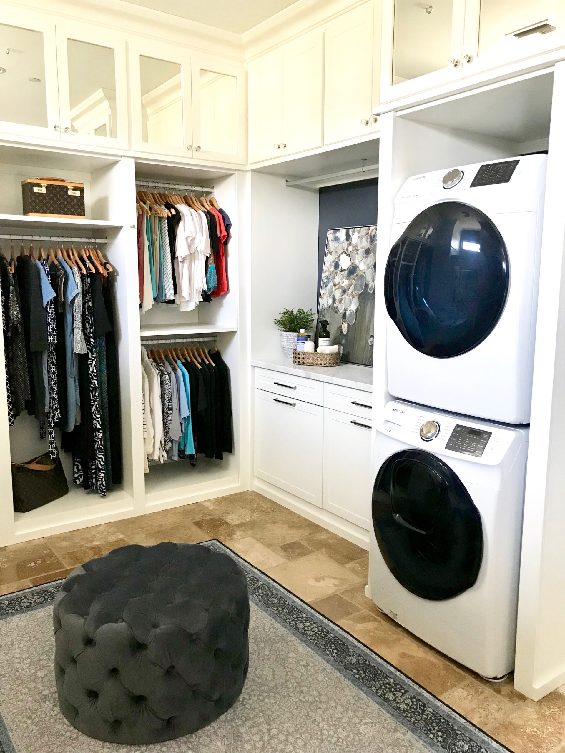 Custom Closet - Luxury White with Laundry