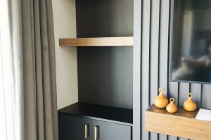 Cabinetry with Floating Shelves