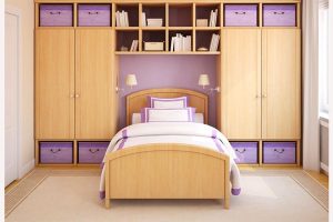 Child Space - Built-ins around bed maximize storage space