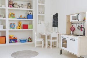 Child Space - Playroom shelves for toys and books