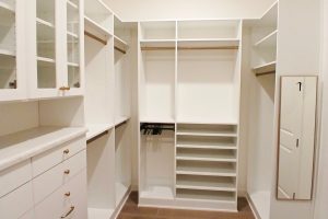 Classic White Closet with Gold Hardware 1