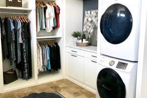 Custom Closet - Luxury White with Laundry