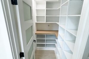 Custom Pantry with L-Shelving