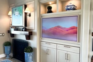 Elegant Creamy Entertainment Center