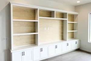 Entertainment Center with Thick Shelving