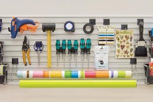 Garage Accessories - Wall track system for smaller tools