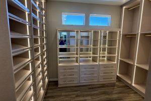 Gorgeous Closet in Sheer Linen with LED Lighting 1