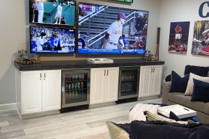 Built-In Console with Refrigerators 2