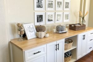 Buffet Cabinetry with Butcher Block Top