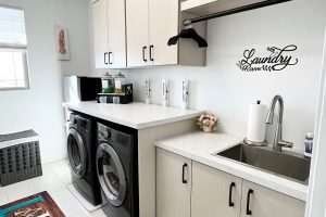 Natural Linen Laundry Room Cabinetry 2