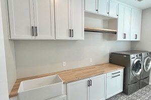 Laundry Room with Farmhouse Sink