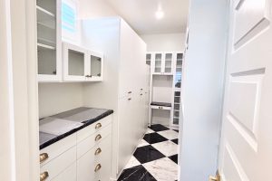 Modern Black and White Pantry