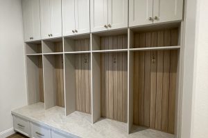 Two-Toned Elegant Mudroom Cabinetry 2