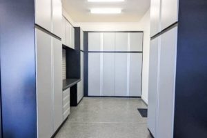 Tandem Two-Toned Garage Cabinets